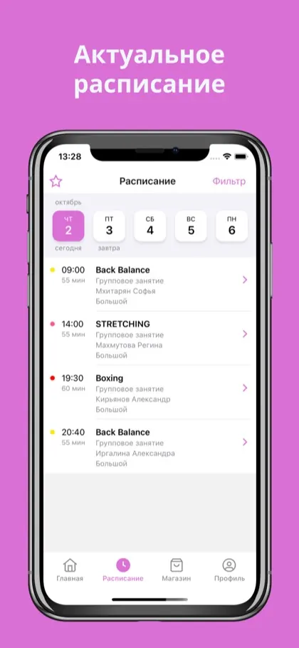 Экран приложения WOM.INSIGHTS studio